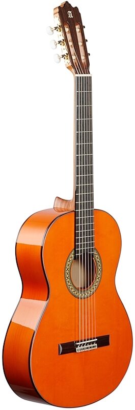 Alhambra 4-F Conservatory Flamenco Guitar (with Gig Bag), With Case, Body Left Front