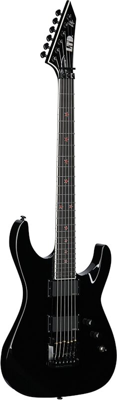 ESP LTD Jeff Hanneman JH-600 CTM Electric Guitar (with Case), Black, Body Left Front