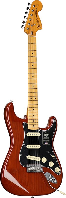 Fender American Vintage II 1973 Stratocaster Electric Guitar (with Case), Mocha, Body Left Front