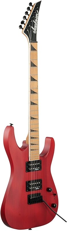 Jackson JS Dinky JS24DKAM Electric Guitar, Red Stain, Body Left Front