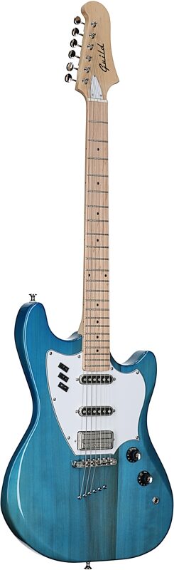 Guild Surfliner Electric Guitar, Catalina Blue, Blemished, Body Left Front