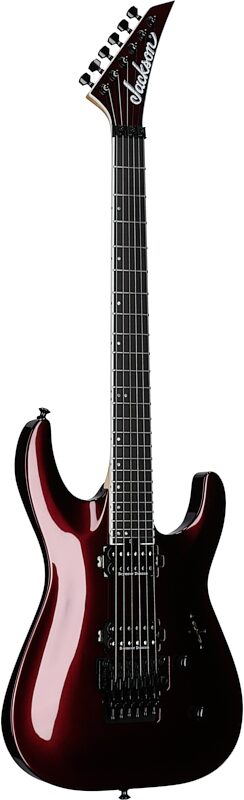 Jackson Pro Plus Series DKA Electric Guitar (with Gig Bag), Oxblood, Body Left Front