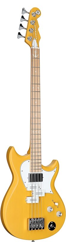 Reverend Mike Watt Wattplower MKII Electric Bass, Yellow, Body Left Front