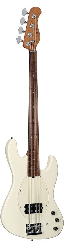 Sadowsky MetroExpress MV4 Electric Bass, Morado Fingerboard (with Gig Bag), Olympic White, Body Left Front