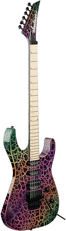 Jackson Pro Soloist SL3M Electric Guitar, Rainbow Crackle, Body Left Front