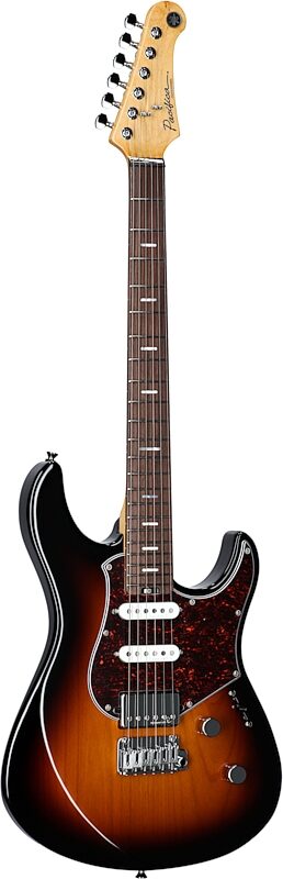 Yamaha Pacifica Professional PACP12 Electric Guitar, Rosewood Fretboard (with Case), Desert Burst, Body Left Front