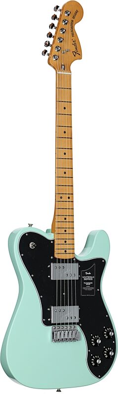 Fender Vintera II '70s Telecaster Deluxe Electric Guitar (with Gig Bag), Surf Green, Body Left Front