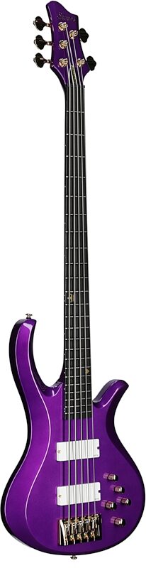 Schecter FreeZesicle-5 Electric Bass, 5-String, Purple, Body Left Front