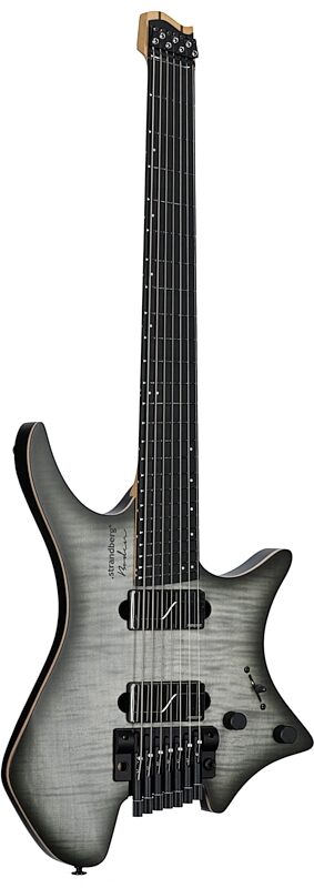 Strandberg Boden Prog NX 7 Electric Guitar (with Gig Bag), Charcoal Black, Body Left Front