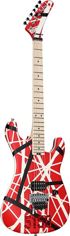 EVH Eddie Van Halen Striped Series Electric Guitar, 5150, Body Left Front