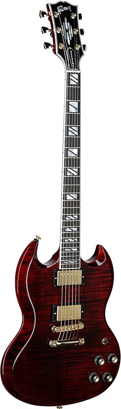 Gibson SG Supreme Electric Guitar (with Case), Wine Red, Blemished, Body Left Front
