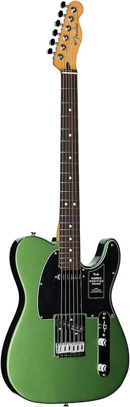 Fender Player II Modified Telecaster Electric Guitar, Rosewood Fingerboard (with Gig Bag), Harvest Green, Body Left Front