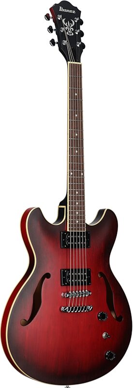 Ibanez AS53 Artcore Semi-Hollowbody Electric Guitar, Sunburst Red, Body Left Front