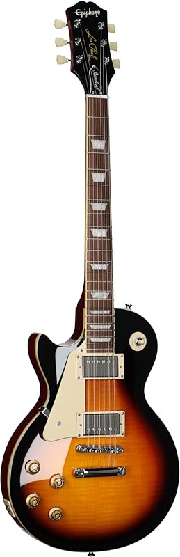Epiphone Les Paul Standard 50s Electric Guitar, Left-Handed, Vintage Sunburst, Body Left Front