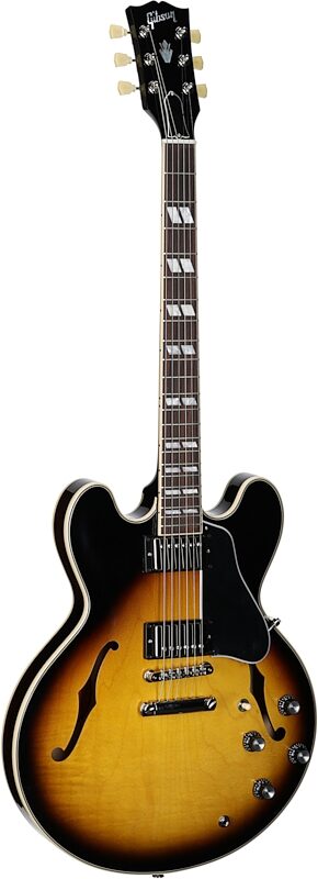 Gibson ES-345 Electric Guitar (with Case), Vintage Burst, Blemished, Body Left Front