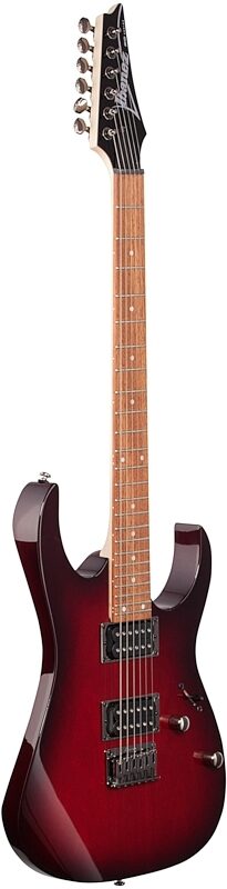 Ibanez RG421 RG Electric Guitar with Fixed Bridge, Blackberry Sunburst, Body Left Front