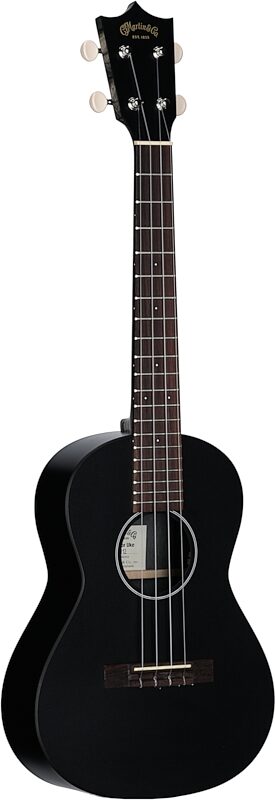 Martin 0X Tenor Ukelele (with Soft Shell Case), Black, Body Left Front