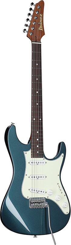 Ibanez AZ2203N Prestige Electric Guitar (with Case), Antique Turquoise, Body Left Front