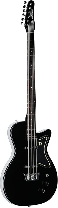 Danelectro '56 Baritone Electric Guitar, Black, Body Left Front