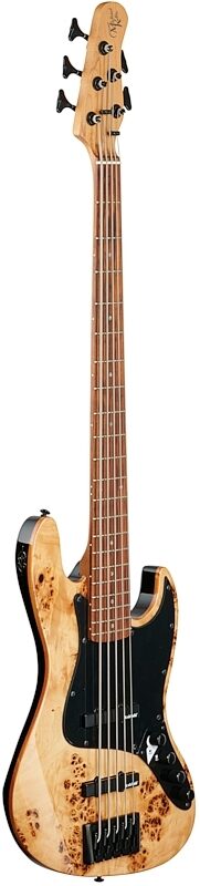 Michael Kelly Custom Collection Element 5R Electric Bass Guitar, 5-String, Pau Ferro Fingerboard, Natural, Body Left Front