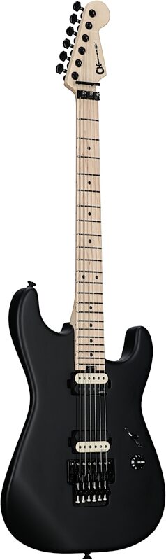 Charvel Jim Root Pro-Mod SD1 HH FR M Electric Guitar (with Gig Bag), Satin Black, Body Left Front