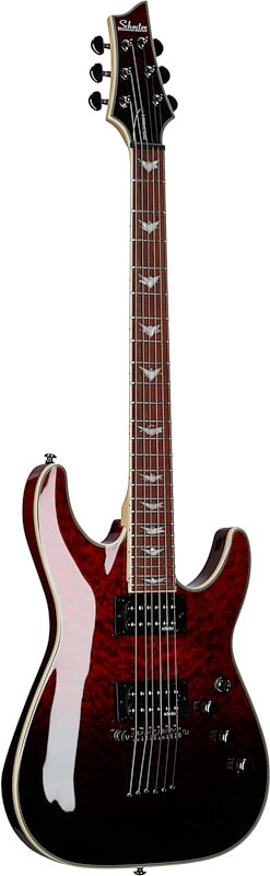 Schecter Omen Extreme-6 Electric Guitar, Blood Burst, Body Left Front