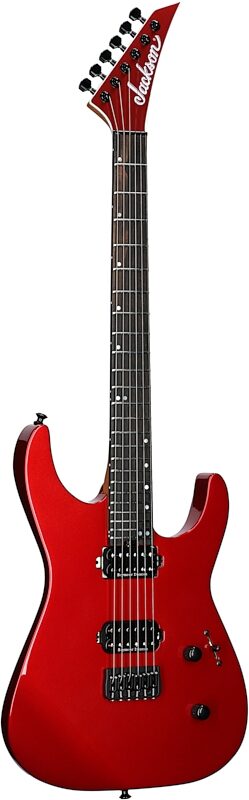 Jackson American Series Virtuoso HT Electric Guitar, (with Case), Red Crystal, Open Box (Very Good), Body Left Front
