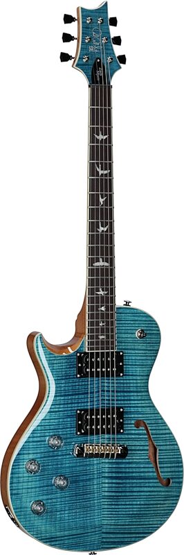 PRS Paul Reed Smith SE Zach Myers 594 Lefty Electric Guitar (with Gig bag), Myers Blue, Body Left Front