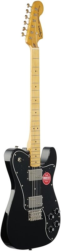 Squier Classic Vibe '70s Telecaster Deluxe Electric Guitar, with Maple Fingerboard, Black, Body Left Front
