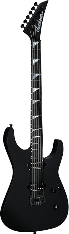 Jackson American Series Soloist SL2 DX HT Electric Guitar (with Case), Satin Black, Body Left Front