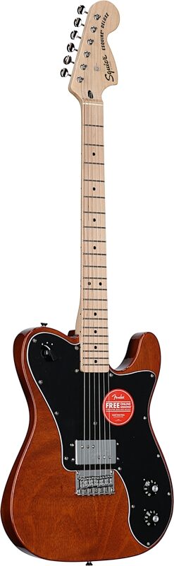 Squier Paranormal Esquire Deluxe Electric Guitar, Maple Fingerboard, Mocha, Body Left Front