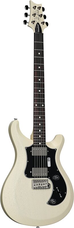 PRS Paul Reed Smith S2 Standard 24 Satin Pattern Thin Electric Guitar (with Gig Bag), Antique White, Body Left Front