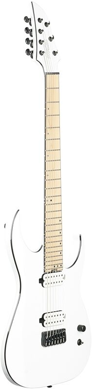Schecter Keith Merrow KM-7 MKIII Hybrid Electric Guitar, 7-String, Snowblind, Body Left Front