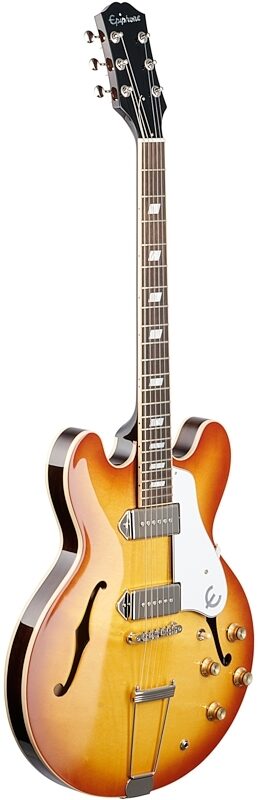 Epiphone USA Casino Hollowbody Electric Guitar (with Case), Royal Tan, Body Left Front
