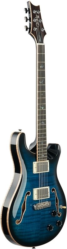 PRS Paul Reed Smith SE Hollowbody II Piezo Electric Guitar (with Case), Peacock Blue, Body Left Front