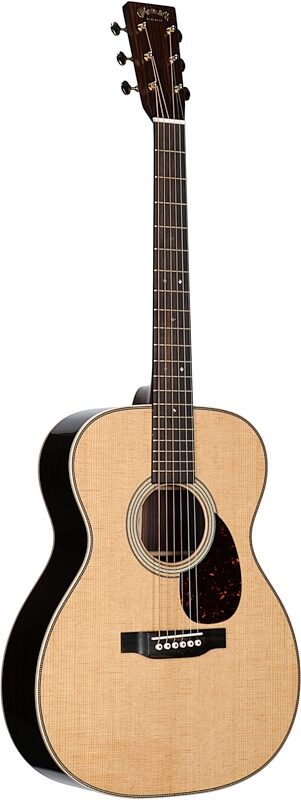 Martin OM-28 Modern Deluxe Orchestra Acoustic Guitar (with Case), New, Body Left Front
