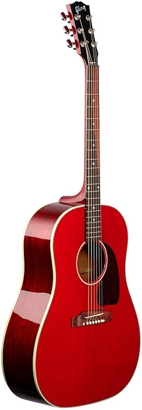 Gibson J-45 Standard Acoustic-Electric Guitar (with Case), Cherry, Body Left Front