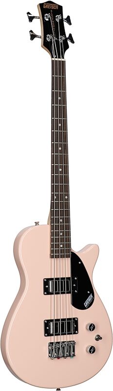 Gretsch G2220 Electromatic Junior Jet II Electric Bass, Shell Pink, Body Left Front