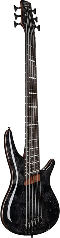 Ibanez SRMS806 Bass Workshop Multi-Scale Electric Bass, 6-String, Deep Twilight, Body Left Front