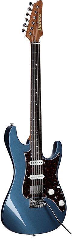 Ibanez AZ2204N Prestige Electric Guitar (with Case), Prussian Blue Metal, Body Left Front