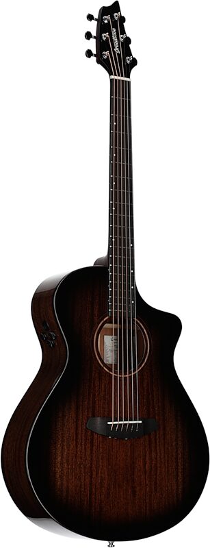 Breedlove Organic Pro Wildwood Concert CE Acoustic-Electric Guitar (with Gig Bag), Suede, Body Left Front