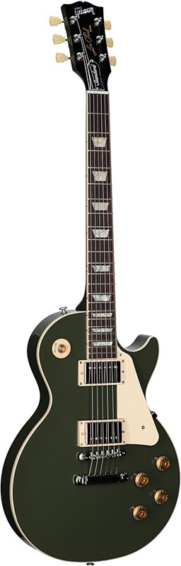 Gibson Les Paul Standard '50s Gold Top Electric Guitar (with Case), Olive Drab, Body Left Front