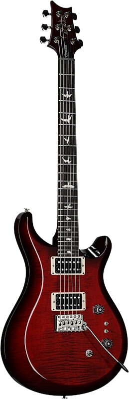 PRS Paul Reed Smith S2 Custom 24-08 Electric Guitar (with Gig Bag), Fire Red Burst, Body Left Front