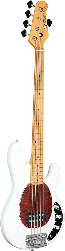 Sterling by Music Man StingRay Ray25 Classic Electric Bass, Olympic White, Body Left Front