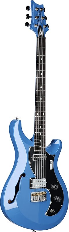 PRS Paul Reed Smith S2 Vela Semi-Hollowbody Electric Guitar (with Gig Bag), Mahi Blue, Body Left Front