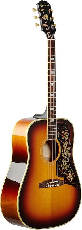 Epiphone USA Frontier Acoustic-Electric Guitar (with Case), Frontier Burst, Body Left Front