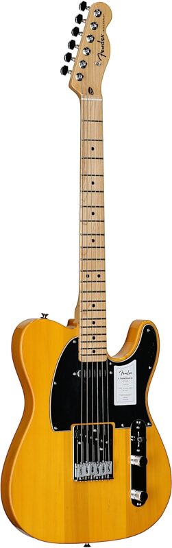 Fender Standard Telecaster Electric Guitar, Maple Fingerboard, Butterscotch Blonde, Body Left Front