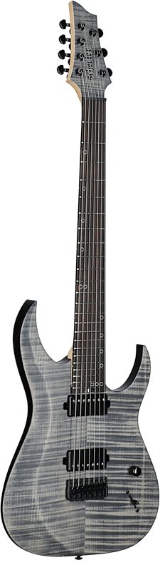 Schecter Sunset-7 Extreme Electric Guitar, 7-String, Gray Ghost, Body Left Front