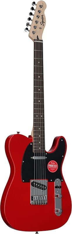 Squier Sonic Telecaster Electric Guitar, with Laurel Fingerboard, Torino Red, Body Left Front