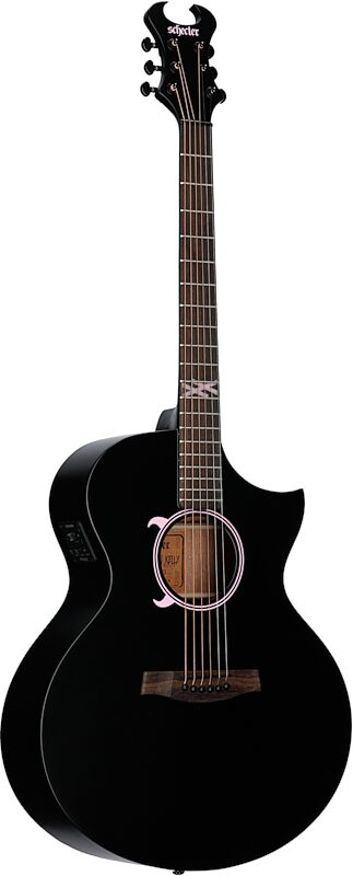 Schecter Machine Gun Kelly Acoustic-Electric Guitar, New, Body Left Front